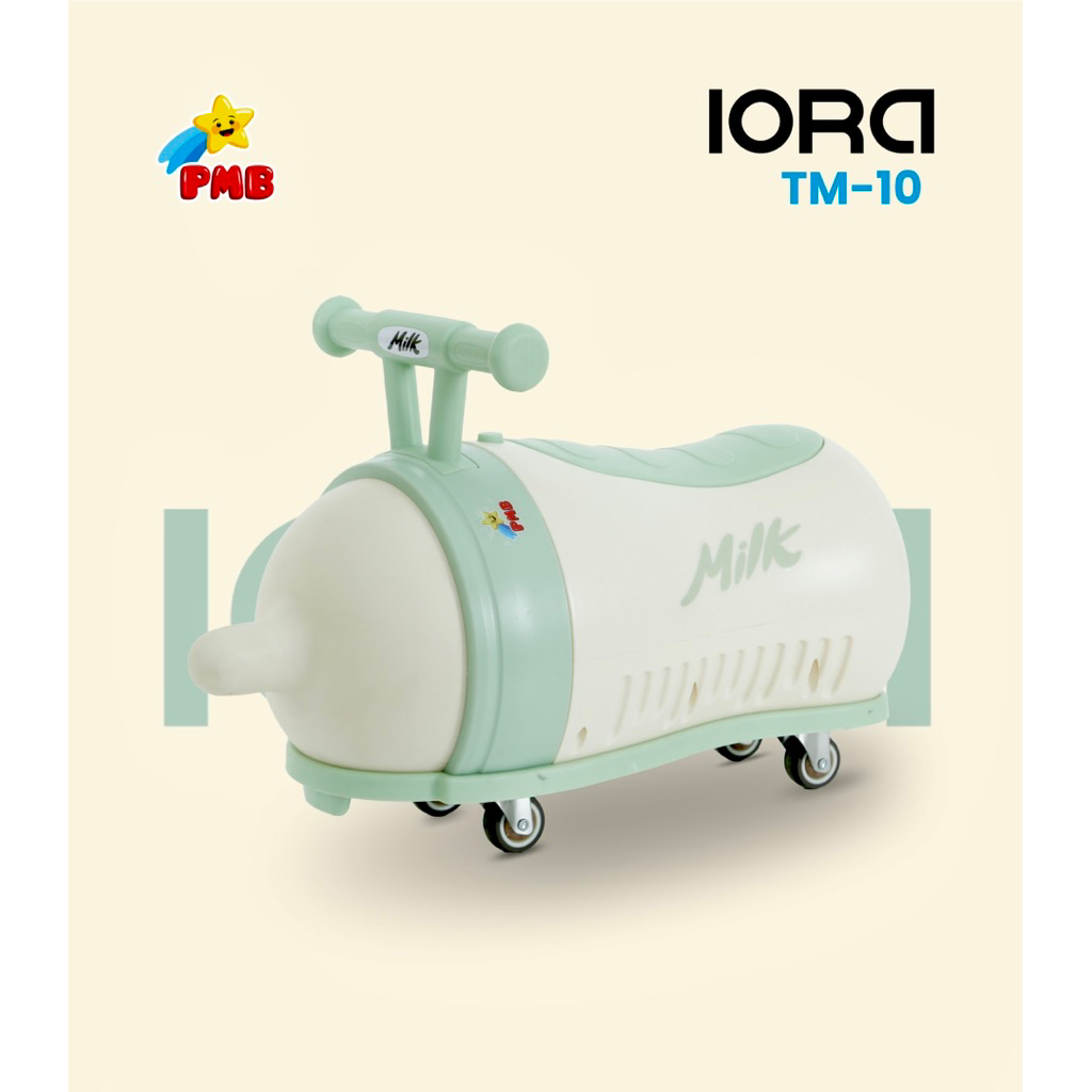 Sepeda Balance Bike Pmb Iora Tm10 Ride On Mainan Mobil Anak Toys Berkendara Botol susu Lucu Unik Kad