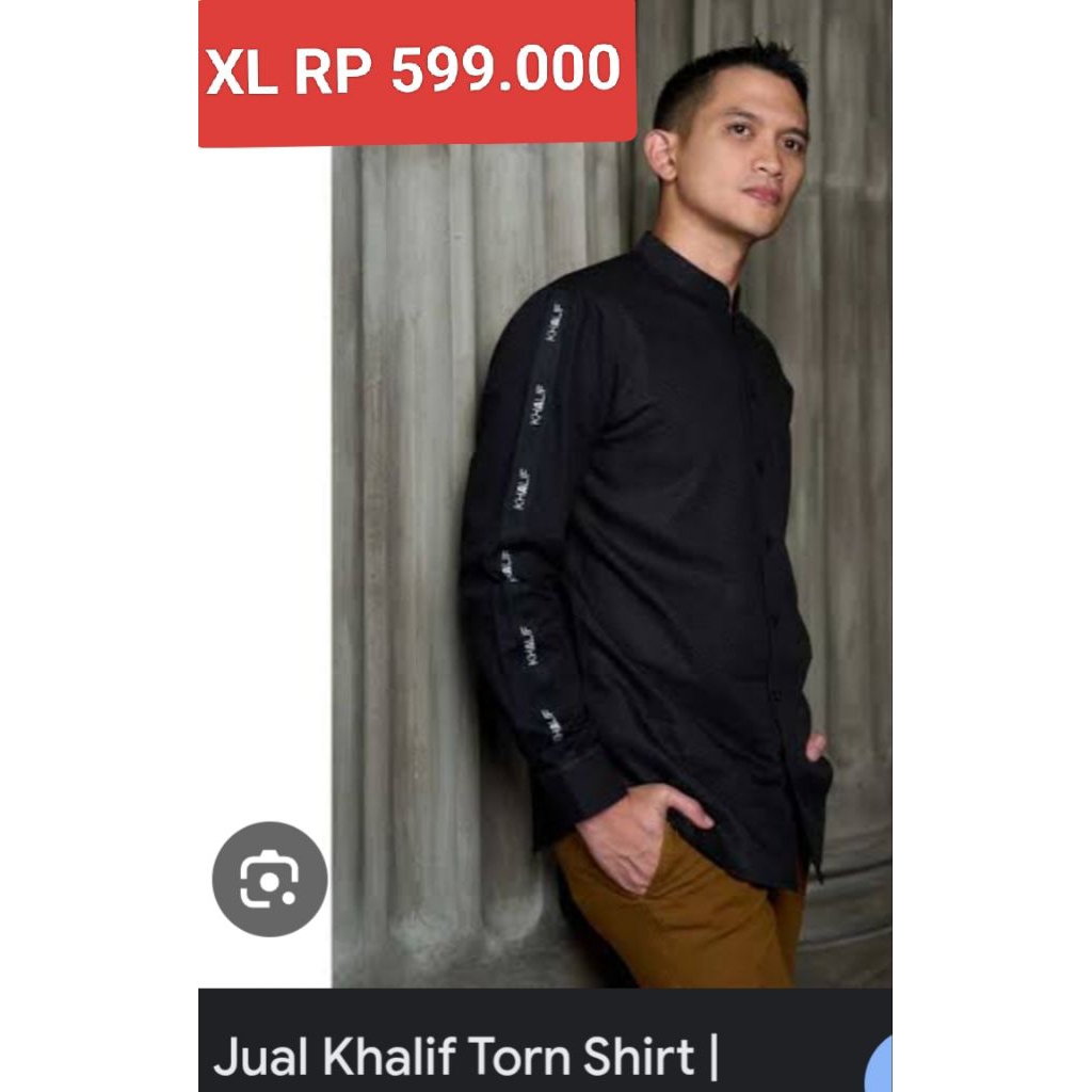 Mandjha Koko Ivan Gunawan Fashion Original Khalif XL TORN BLACK HITAM