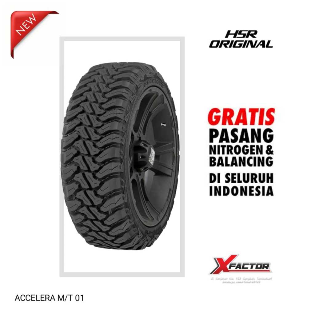 285/65 R18 BAN MOBIL MERK ACCELERA MT-01 285 65 R18 PRODUKSI TERBARU TERMURAH & GRATIS PASANG