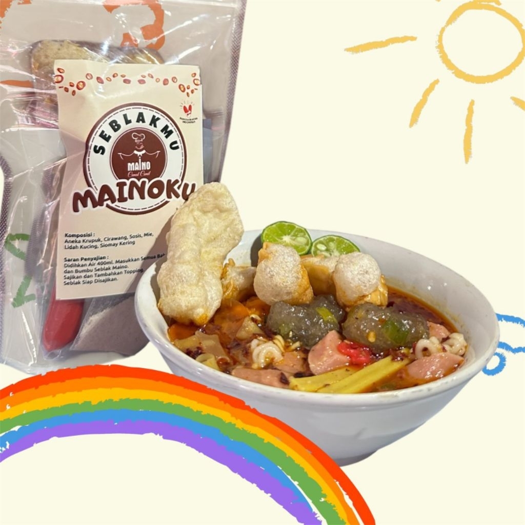 Seblakmu Mainoku, frozen food, seblaj, kerupuk, cirawang, pedas