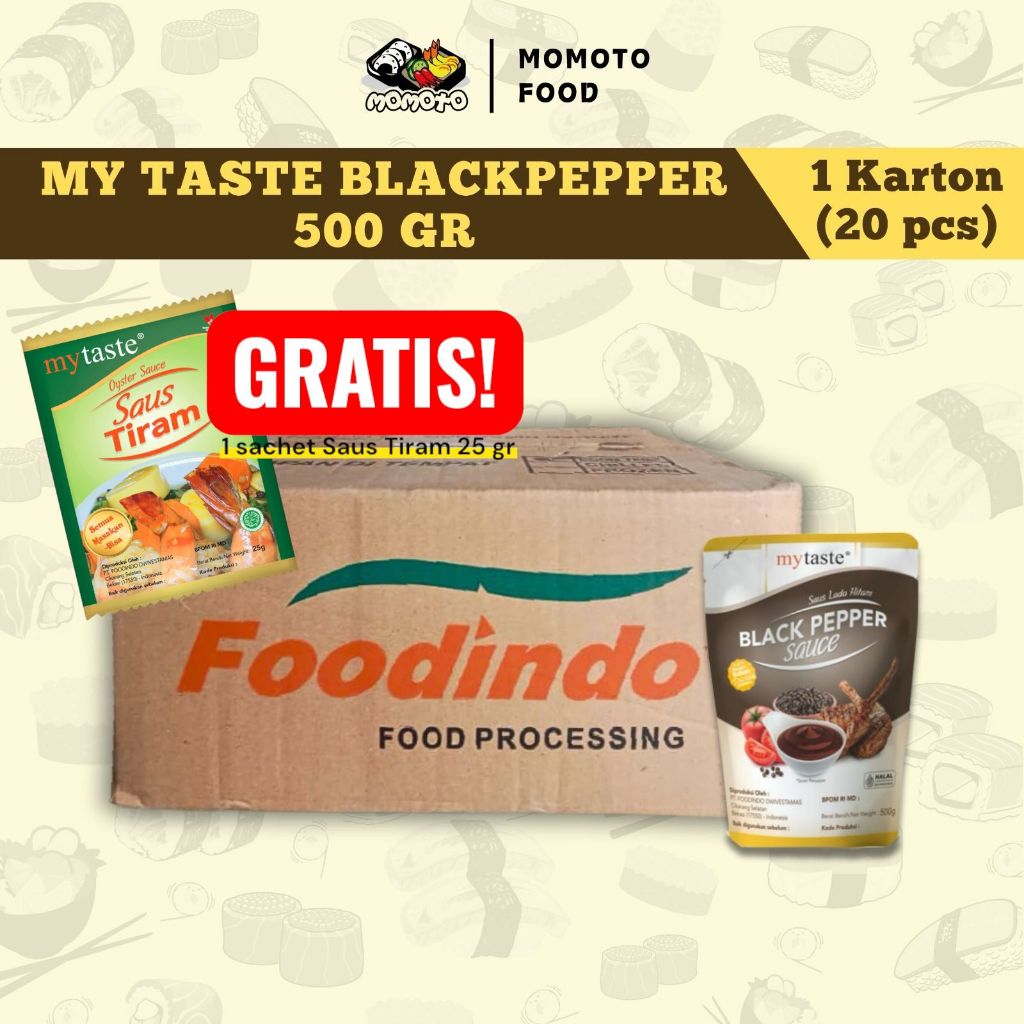 My Taste Blackpepper Lada Hitam 500 gram Grosir Dus