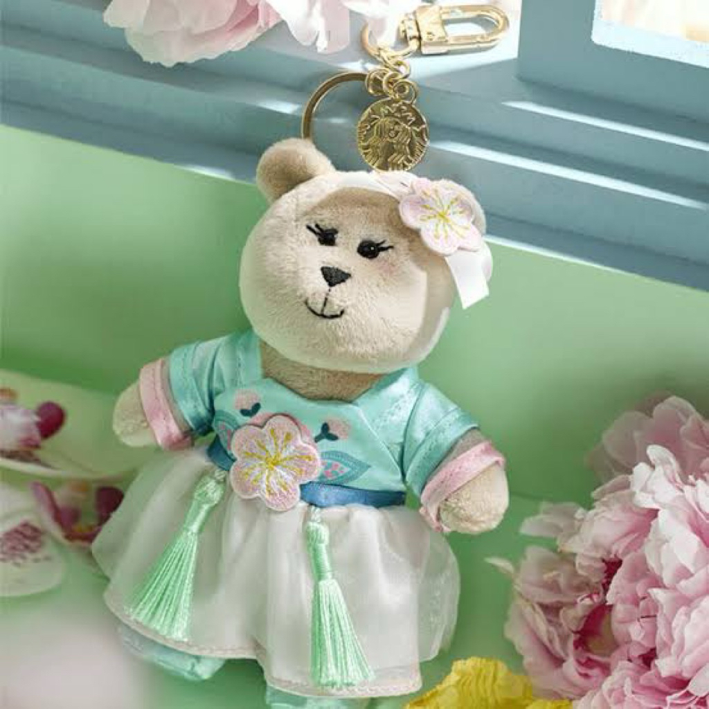 Starbucks China Spring Bear Bearista Keychain