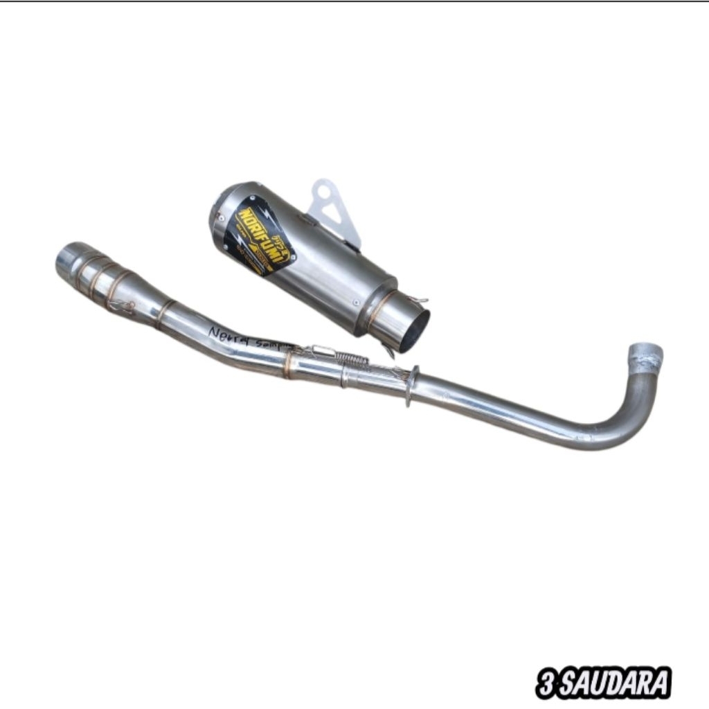 Knalpot Supra Standar Bore Up Racing Kompetisi Full System Norifumi GTX Pro