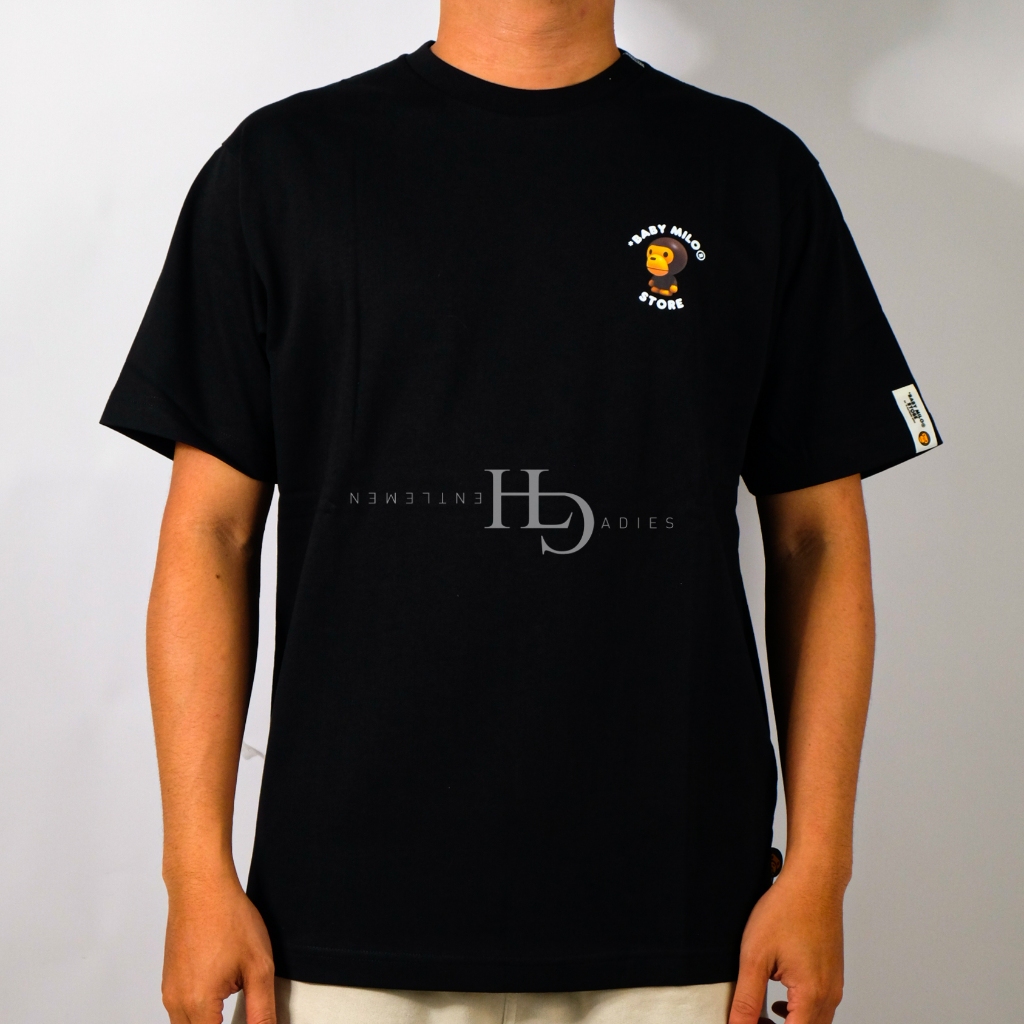 Baby Milo Regular Fit Logo Back T-Shirt Black