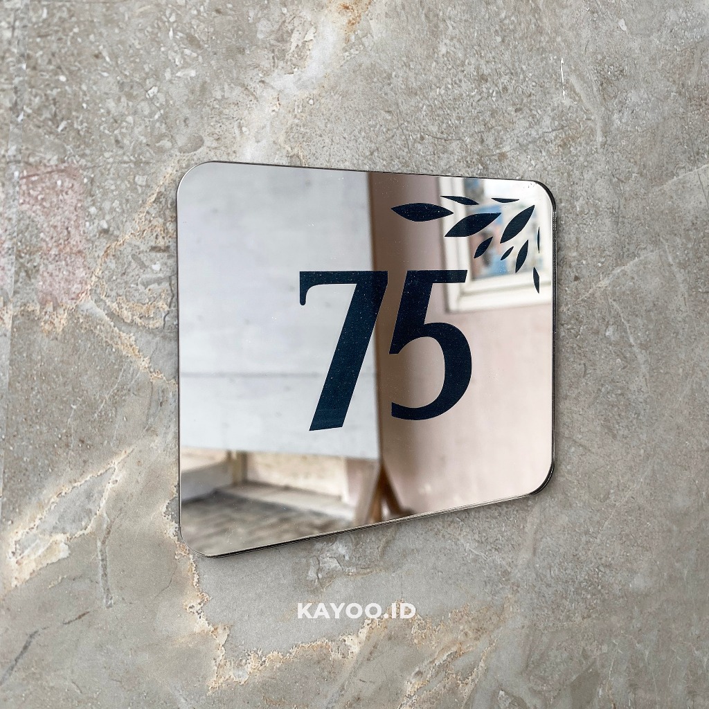 NOMOR RUMAH ACRYLIC MIRROR PREMIUM MEWAH / NOMOR KAMAR / NOMOR KAMAR HOTEL / NOMOR KOST