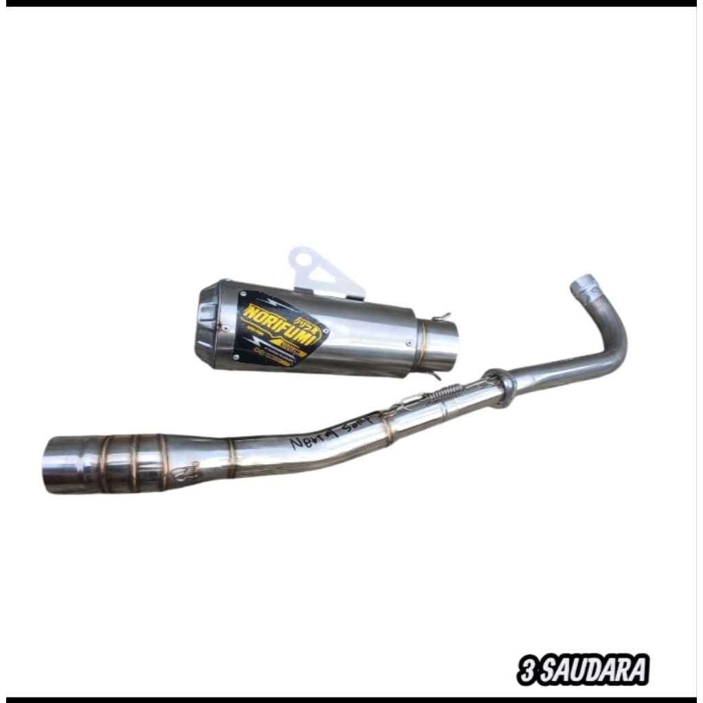 Knalpot Jupiter Z Standar Bore Up Racing Kompetisi Full System Norifumi GTX Pro