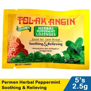 

Sido Muncul Candy Tolak Angin Herbal Papemint Sooth&Rliev 5X2.5G