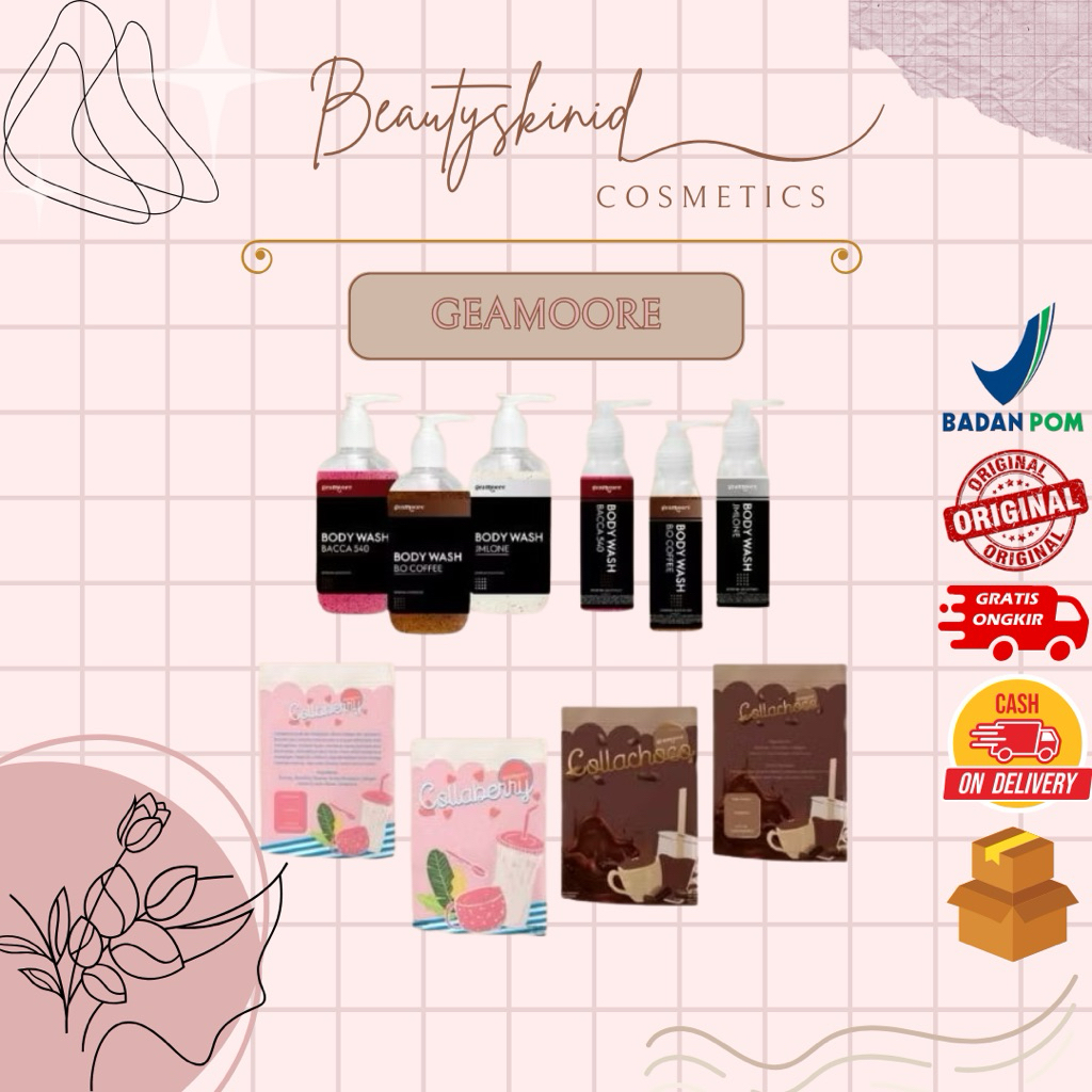 READY STOCK COLLABERY BY GEAMOORE / COLLAGEN DRINK FREE GIFT