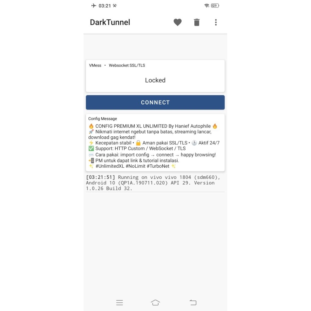 Config Premium HC DarkTunnel OpenClash