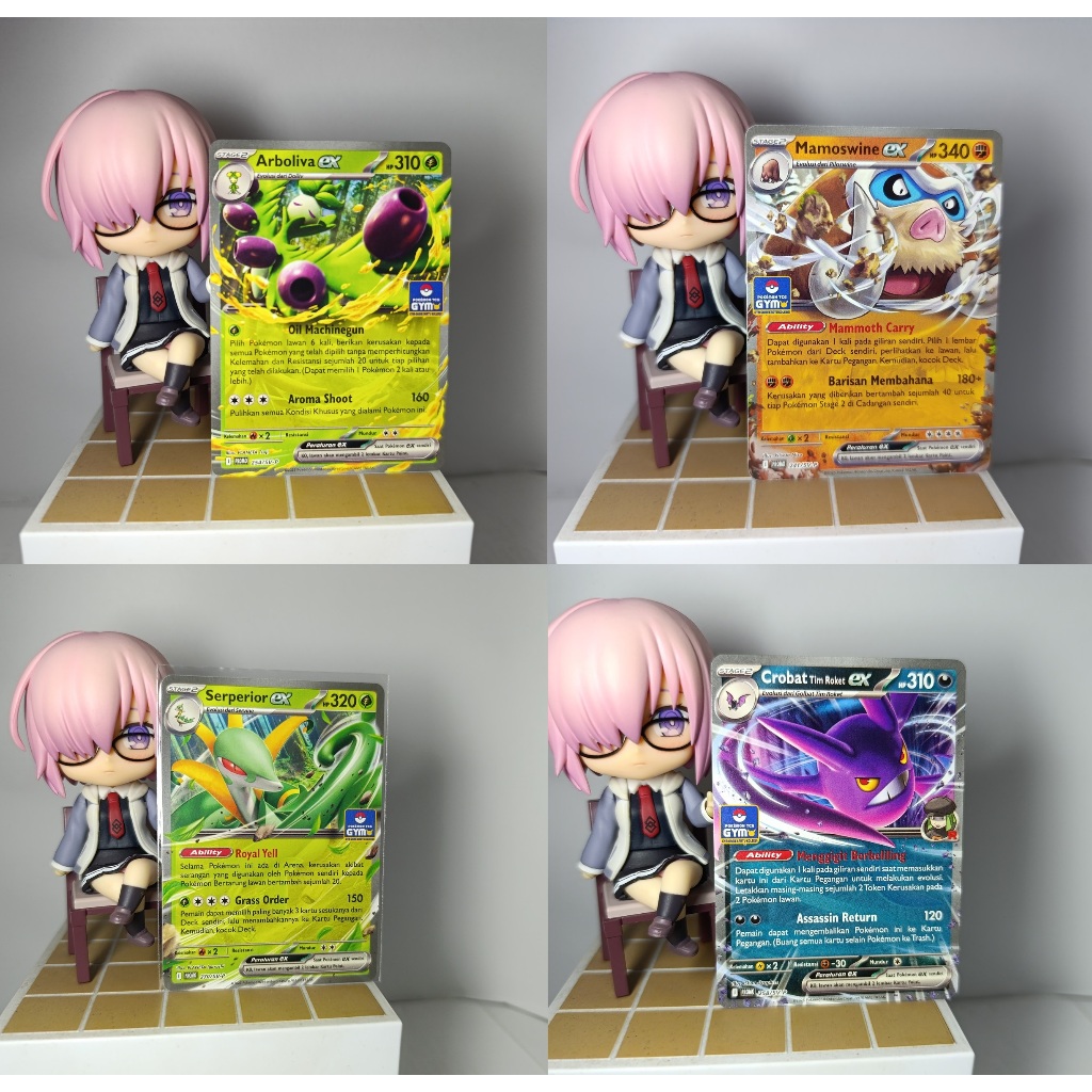 ORI Kartu Pokemon Gym Limited Arboliva EX Mamoswine EX Crobat Tim Roket EX Serperior EX Indo ID I Pr