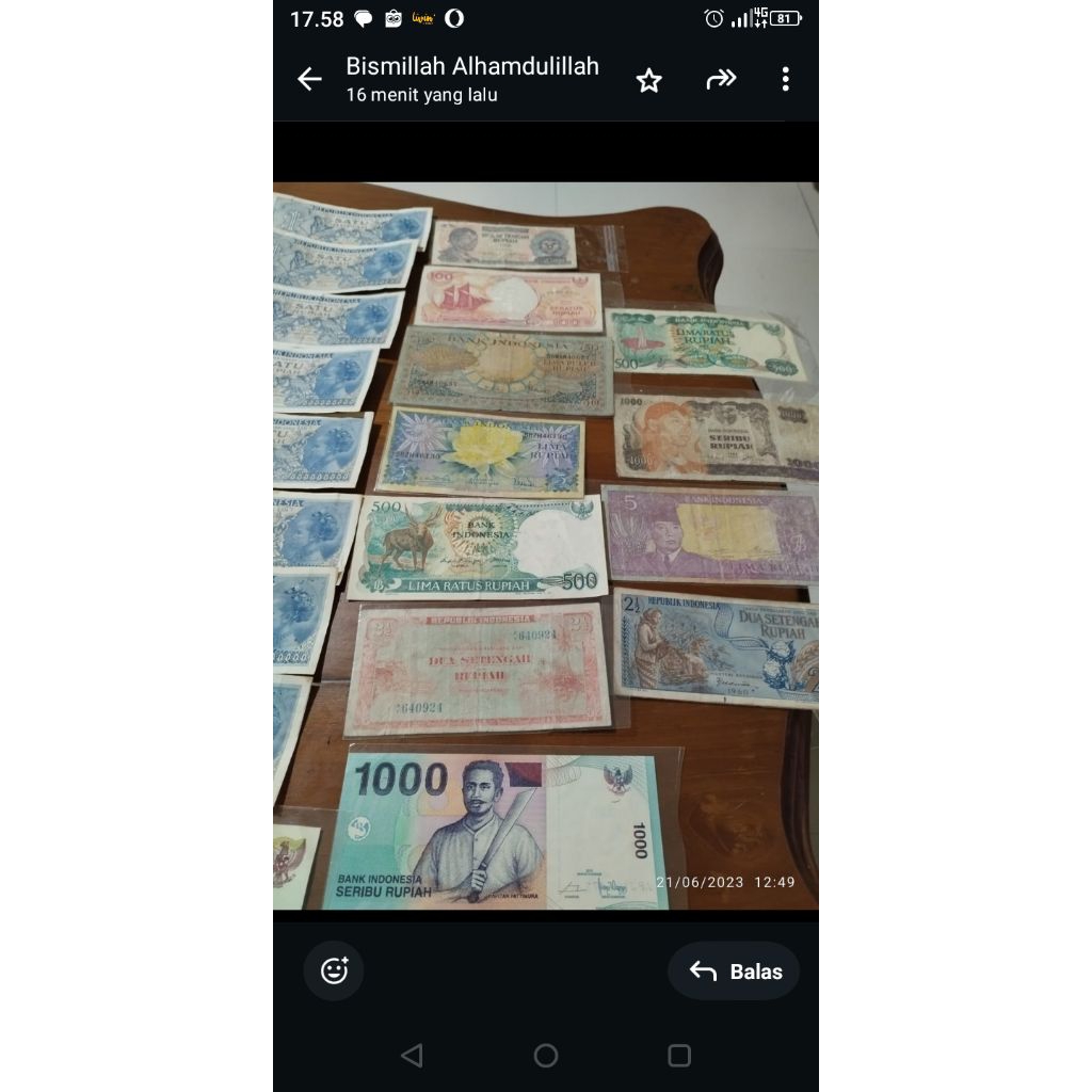 uwang kertas jadul borongan