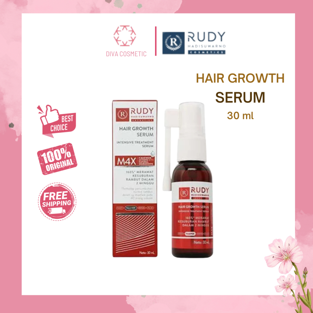Rudy Hadisuwarno Cosmetics Hair Growth Serum 30 ml Hair Serum Penumbuh Rambut Serum Rambut Penumbuh 