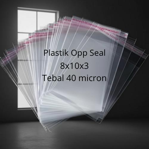 PLASTIK OPP 40 MICRON / PLASTIK OPP SEAL BAJU / PLASTIK OPP SEAL GARMEN 8X10X3
