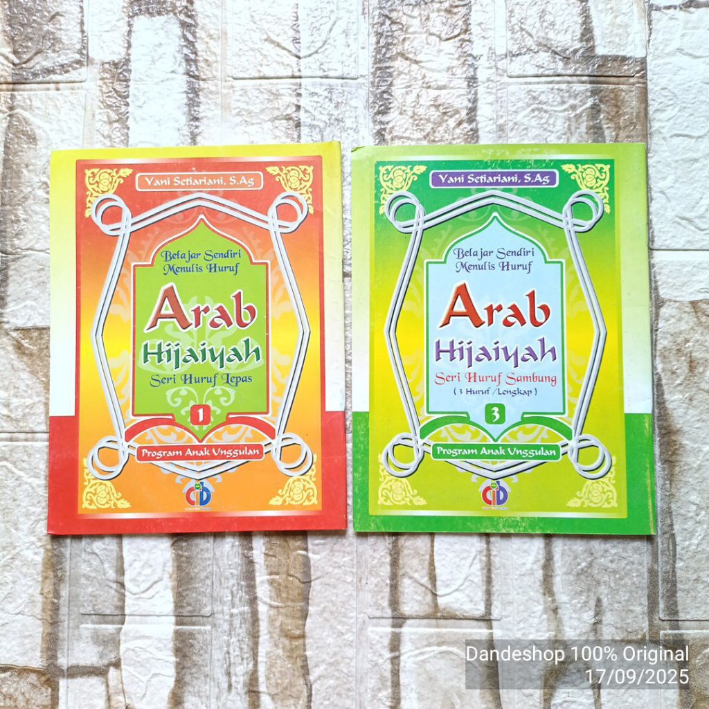 Belajar Sendiri Menulis Huruf Arab Hijaiyah - Seri Huruf Lepas / Sambung - Buku Aktivitas Anak Pener