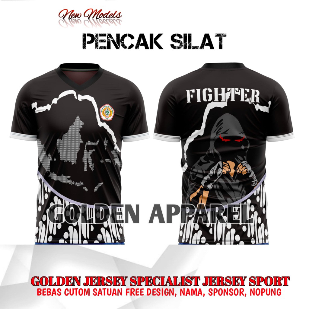 kaos jersey pencak silat/baju kaos bela diri pencak silat murah/kaos jersey pencak silat custom