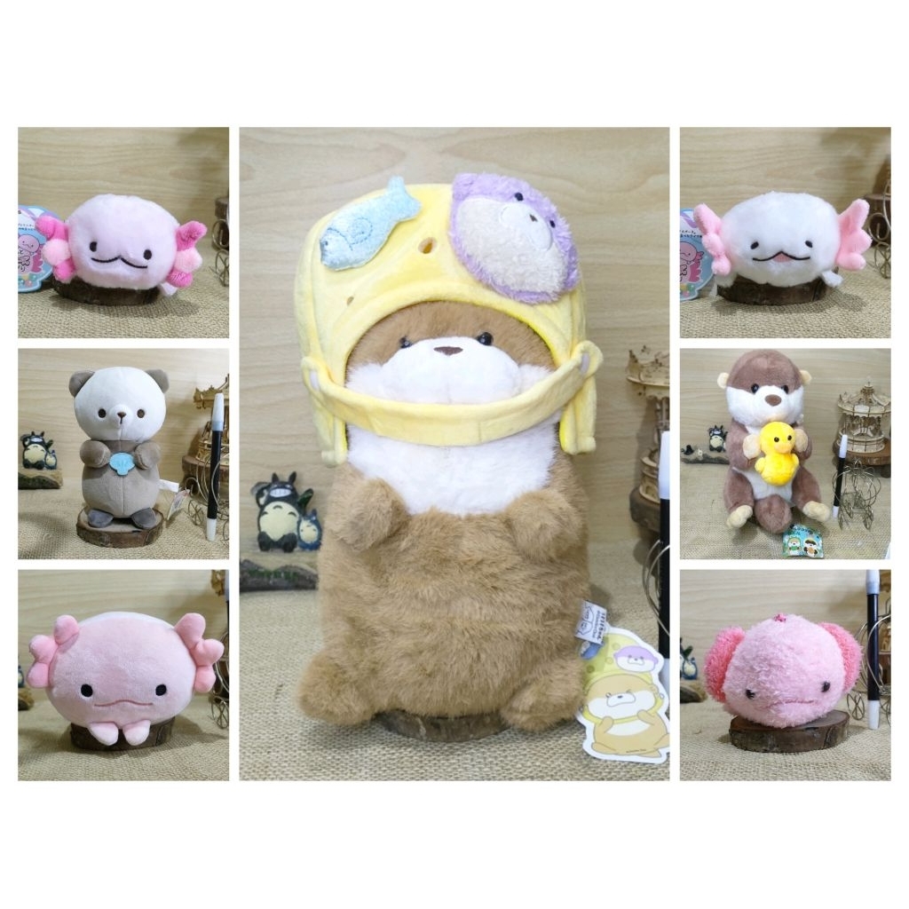(oktober update) axolotl plush | otter plush | amuse plush keychain