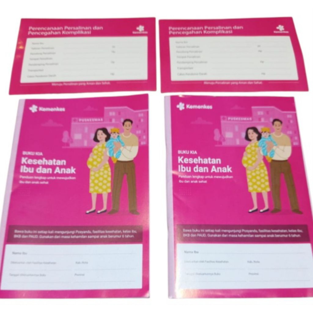 Buku KIA jumbo  + stiker p3k/ Kemenkes 2025.