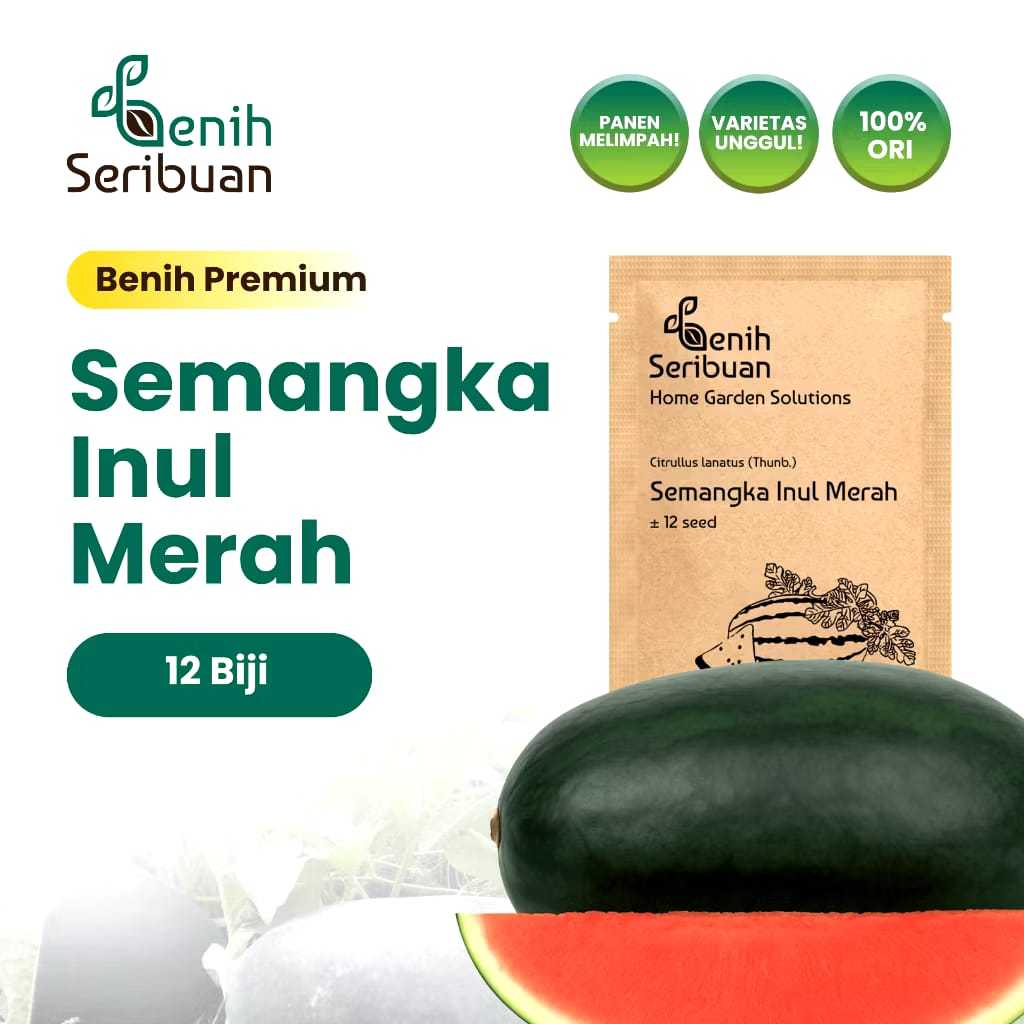 Benih Buah Semangka Inul Merah Jumbo F1 Hibrida