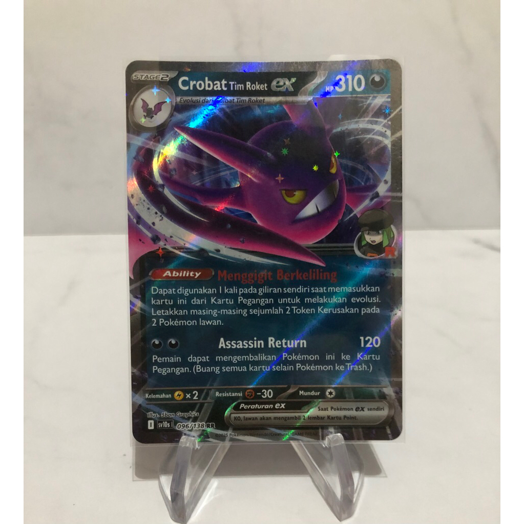 crobat tim roket EX pokemon tcg indonesia