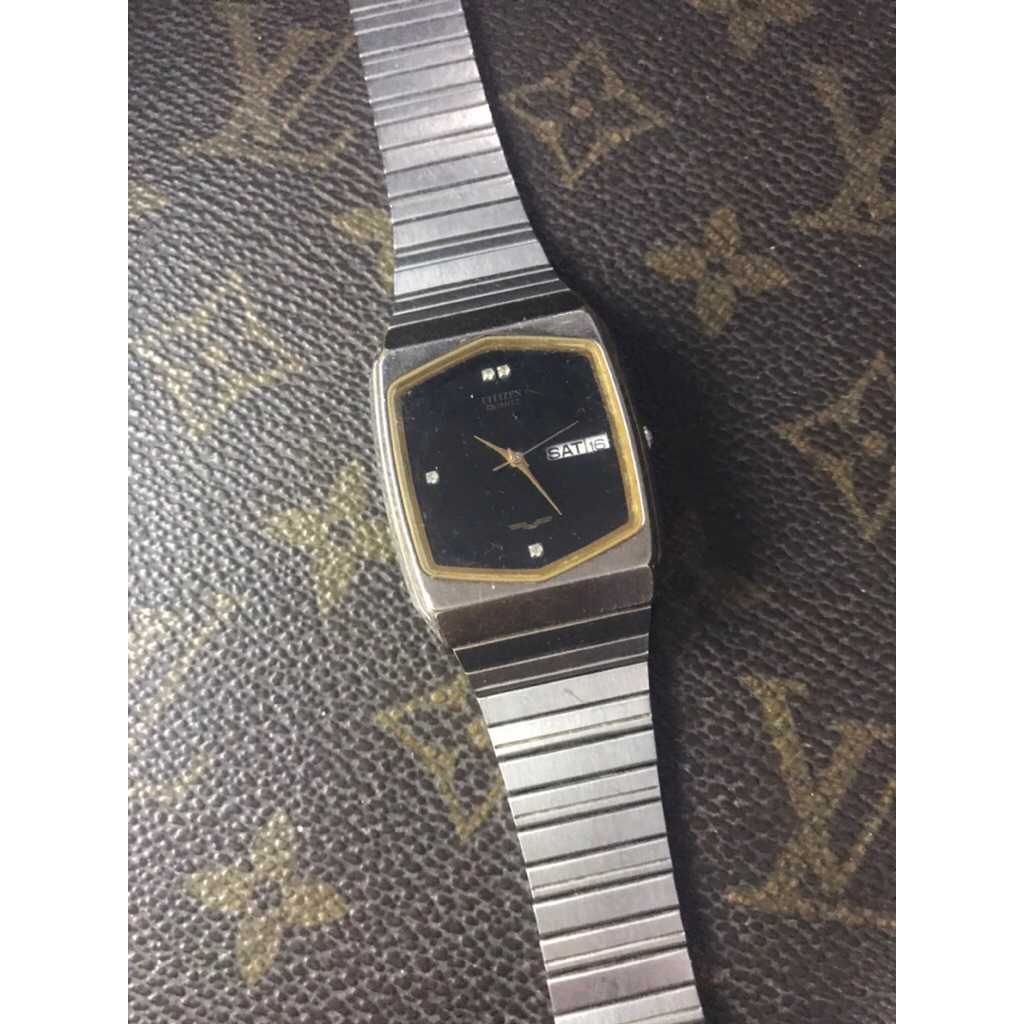 jam tangan citizen quartz vintage second
