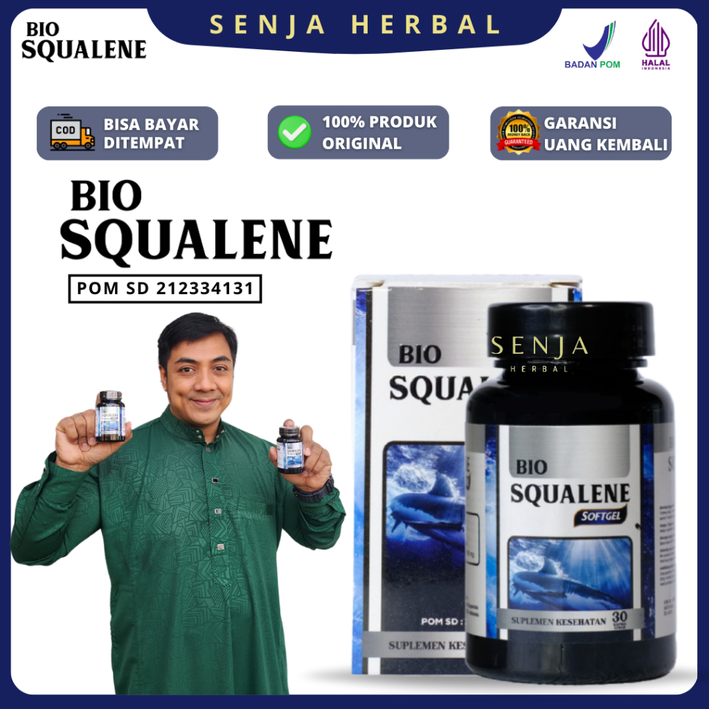 Kapsul Minyak Ikan BIO SQUALENE PREMIUM Dengan OMEGA 3 / WELLNESS PODUCT