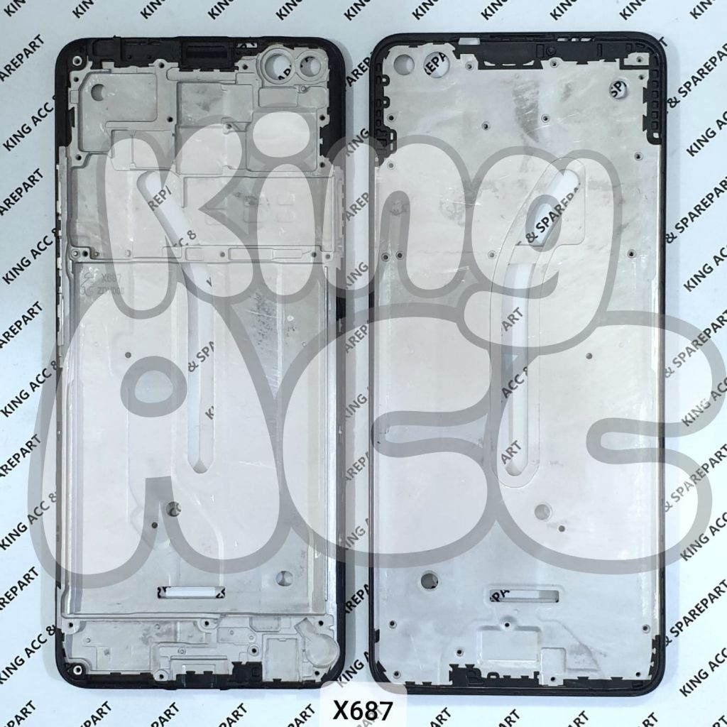 FRAME BEZZEL DUDUKAN LCD TULANG TENGAH INFINIX ZERO 8 8I X687 X687B BLACK
