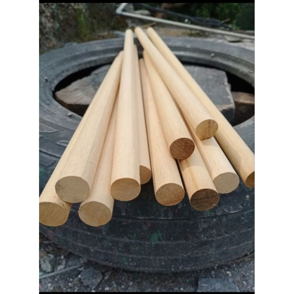 Bahan kayu gulungan senar layangan/Kayu dowel pinus atau jati belanda