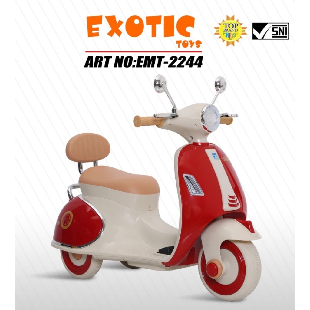 Motor aki anak Exotic EMT-2244 model Vespa.