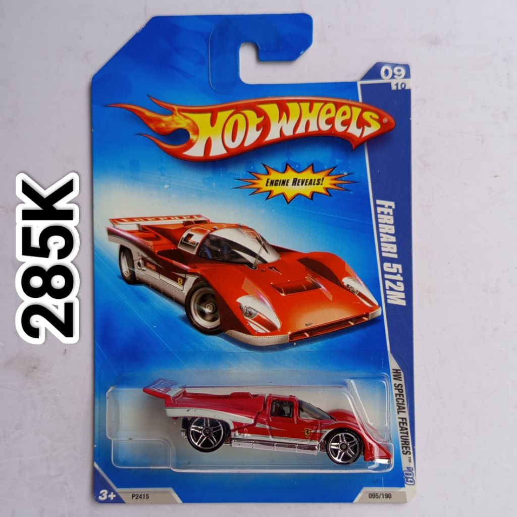 Hot Wheels HW Special Features Engine Reveals Ferrari 512M Merah