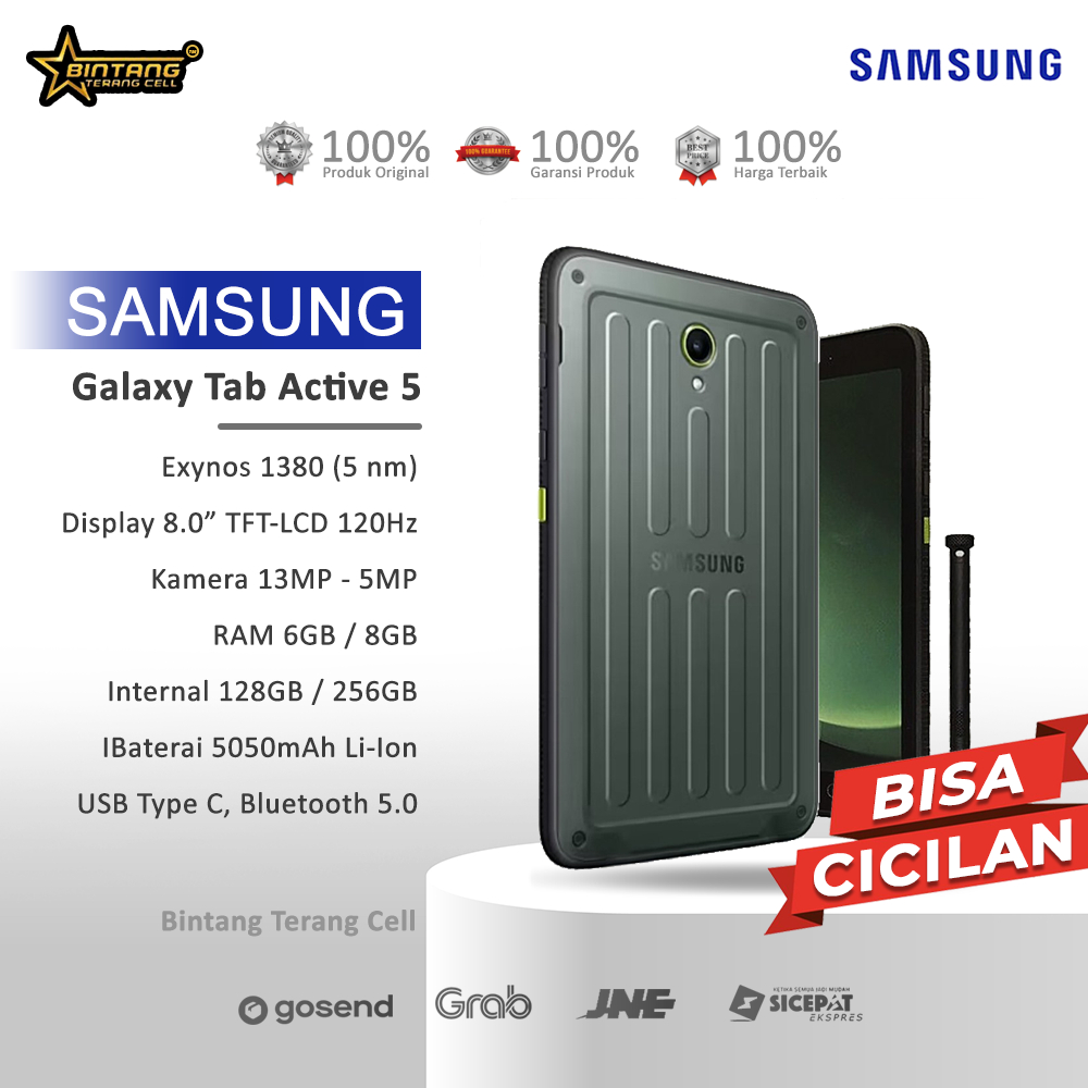 Samsung Galaxy Tab Active 5 RAM 6/128GB Garansi Resmi