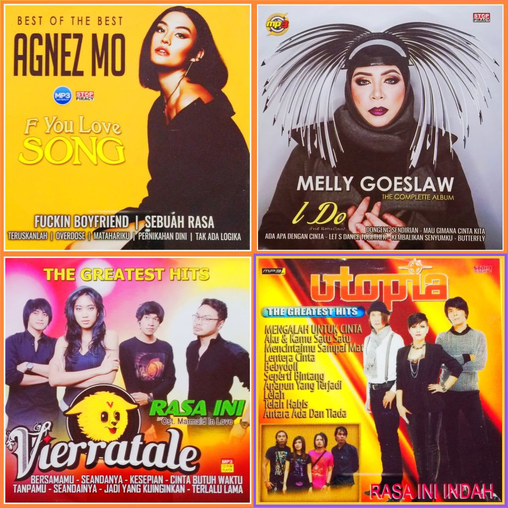 Kaset MP3 Lagu Pop Agnez Mo - Vierra - Utopia - Melly Goeslaw Album Pilihan Lengkap