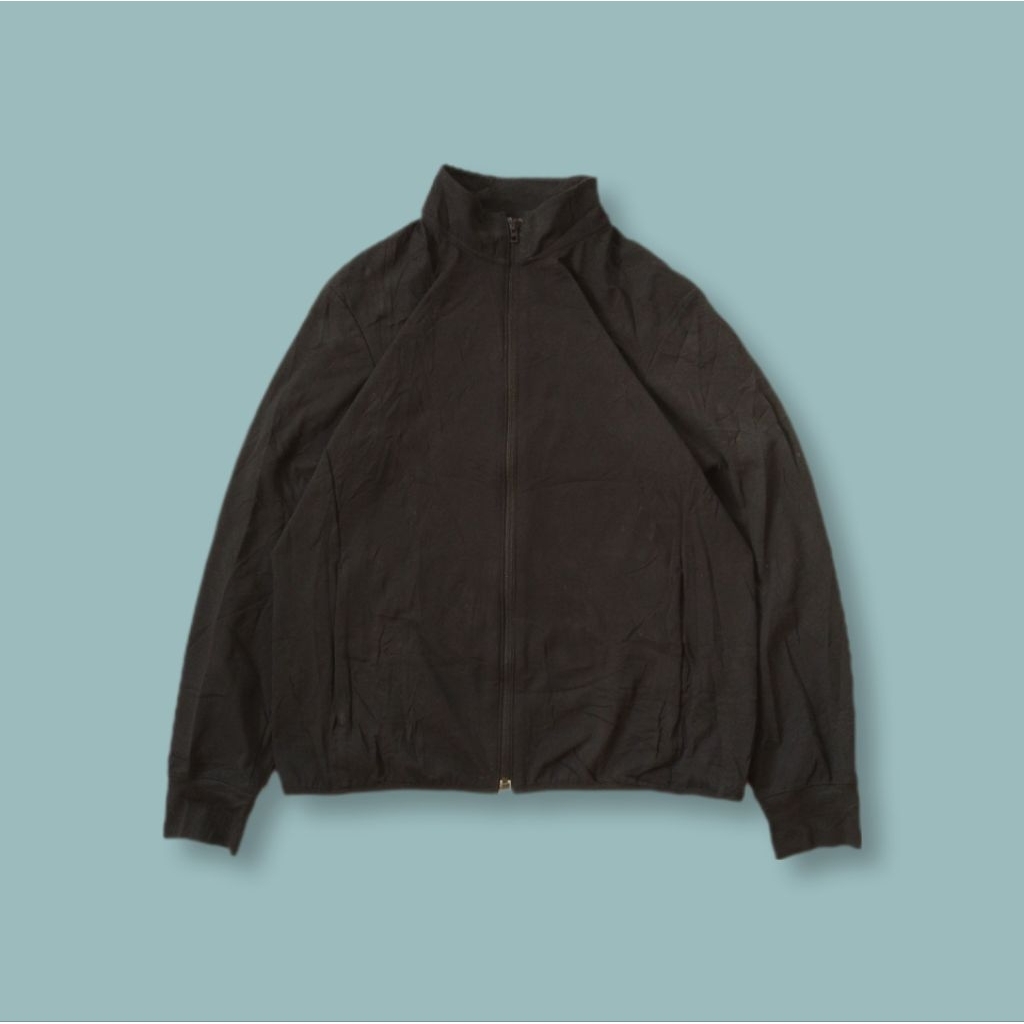 Uniquesport - Jaket Tracktop Uniqlo Dry-ex Active Ultra Strech Black Second L