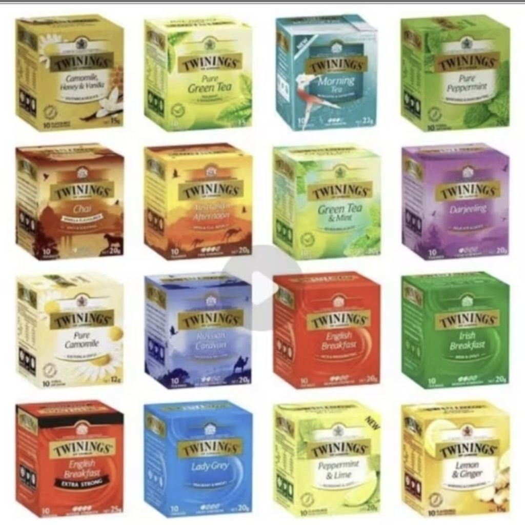 Twinings Tea Australia Box 100 Sachets Bag 80s 10s Russian Caravan Indian Chai English Irish Breakfa