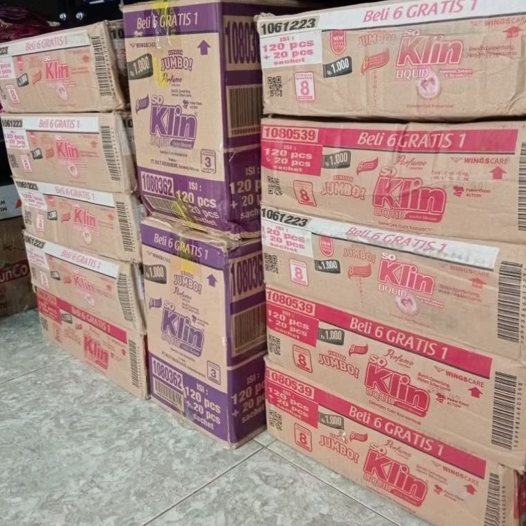 1 Renceng (14 Sachet) Soklin Cair 1.000 Soklin Liquid Cair Sachet Jumbo