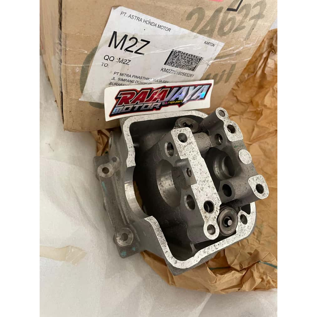 cylinder head assy silinder kop kepala set dengan klep honda beat fi stater halus dan kasar spacy in