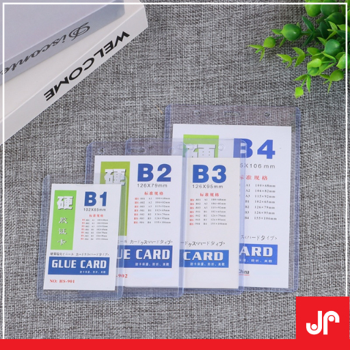 ID CARD CASE UKURAN B2, B3, B4, BAHAN PLASTIK TEBAL / ID CARD NAMETAG PLASTIK