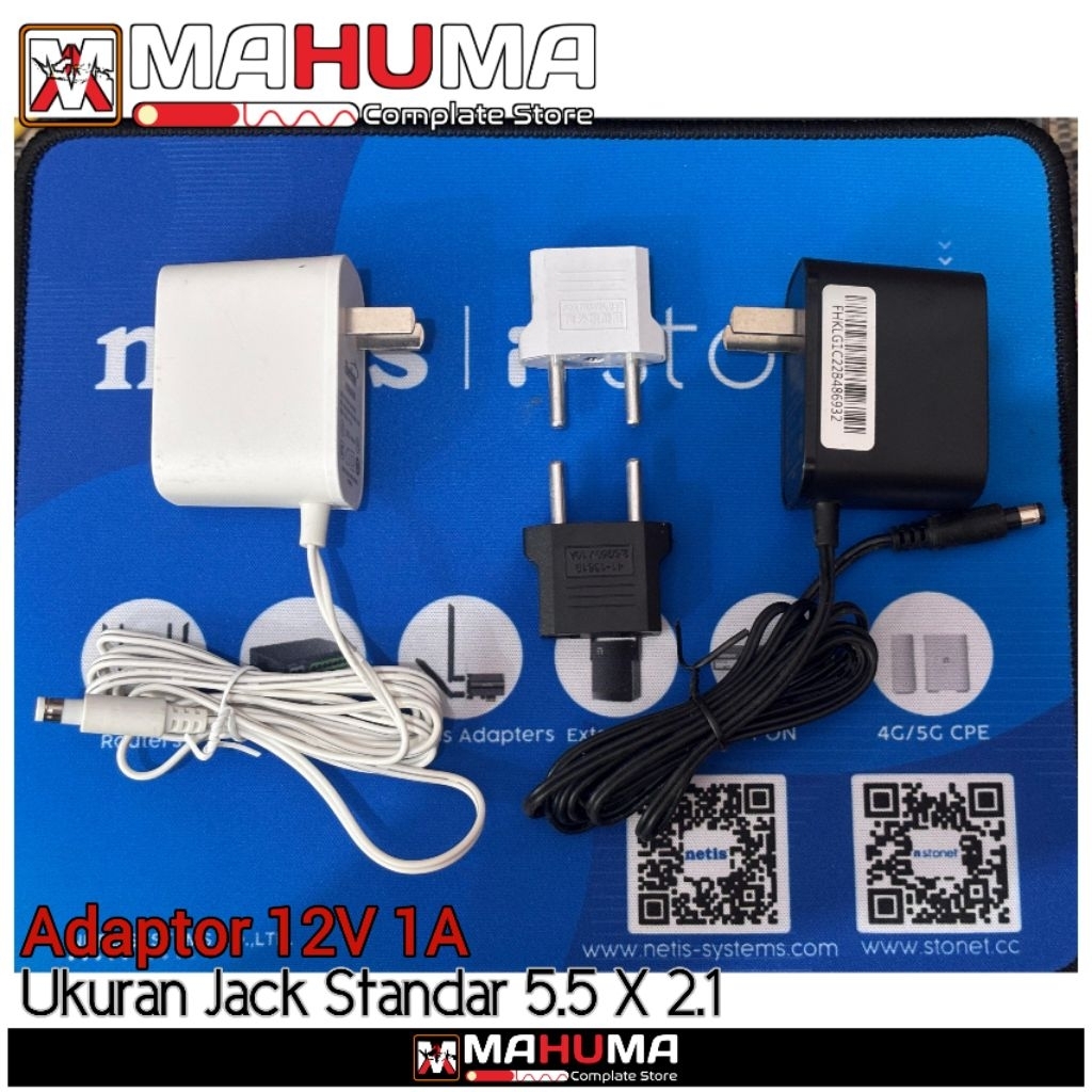 Adaptor Adapter 12 Volt 1  Ampere 12v 1a Cctv Modem Router Adaptor 12V 1A eu .Original Cctv.Ont.Zte.