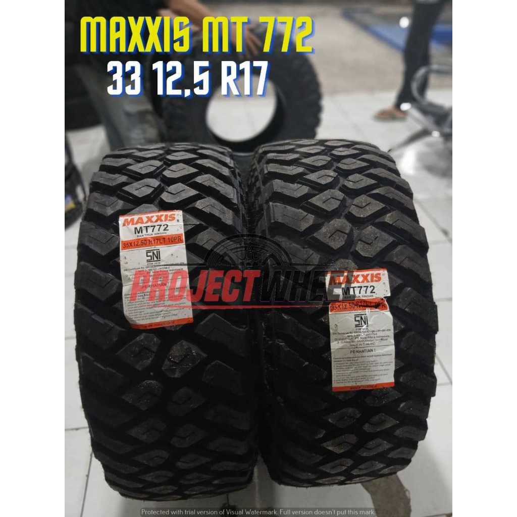 Ban Mobil Offroad Ring 17 Merek Maxxis Type M/T Ukuran 33 12,5 R17