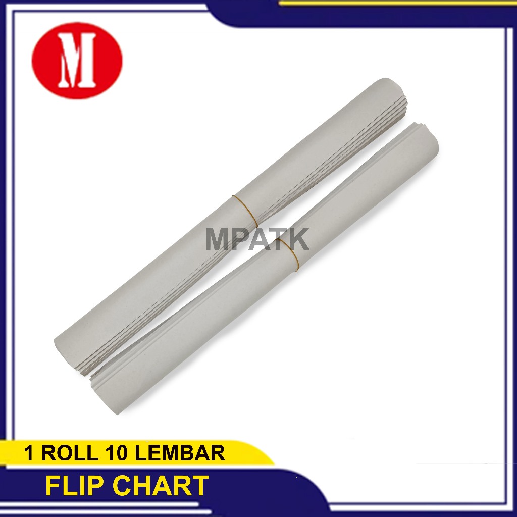 Kertas Flipchart / Flip chart 65x100cm / Kertas Koran Buram / Kertas Plano / isi 10 Lembar