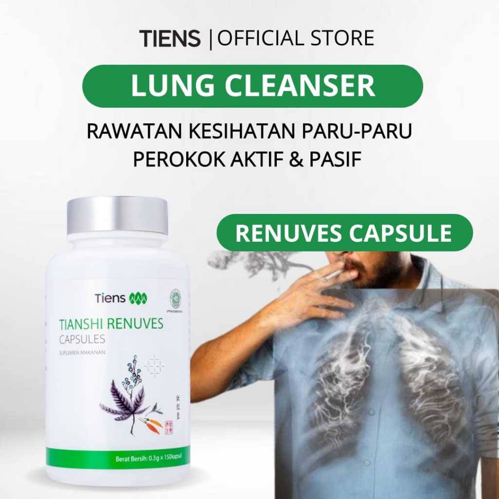 TIANSHI RENUVES CAPSULE ORIGINAL OBAT TIENS PEMBERSIH PARU-PARU