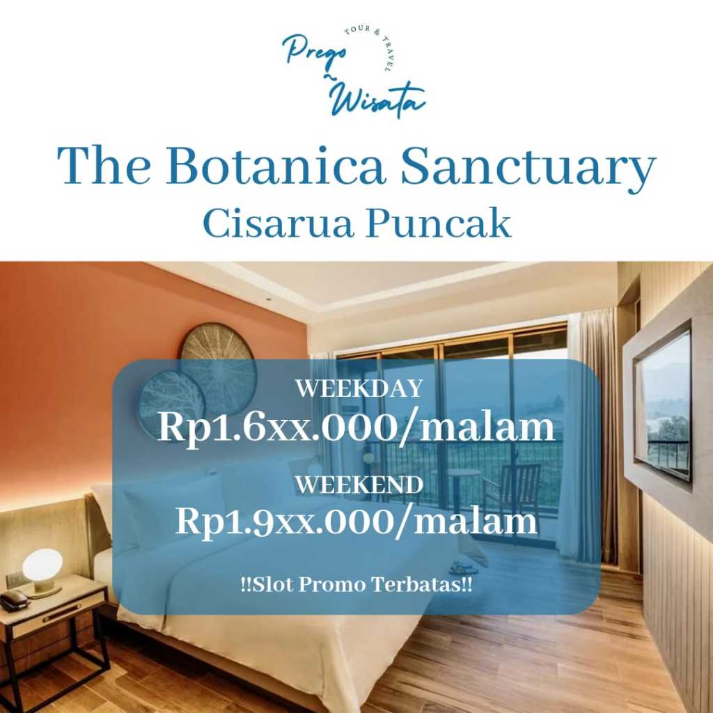 Voucher Hotel Puncak Botanica Sanctuary by Pesona Alam
