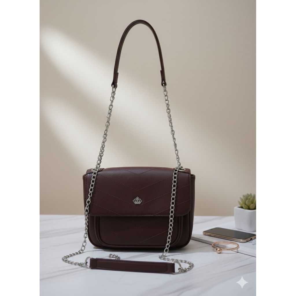 Tas Wanita Sophie Martin Warna Burgundy