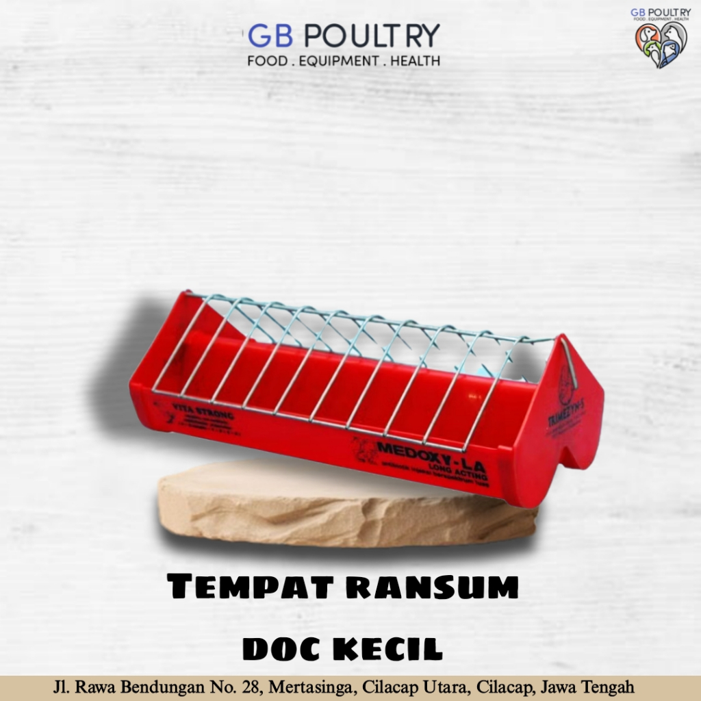 DOC FEEDER Tempat Ransum Ayam DOC Kecil Medion