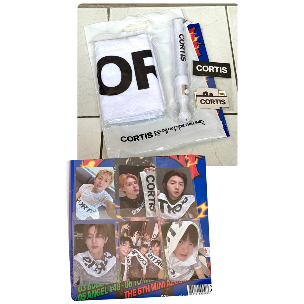 PHOTOCARD CORTIS AFTER PARTY TOWEL HANDUK SLOGAN LIGHTSTICK MARTIN JAMES JUHOON SEONGHYEON KEONHO
