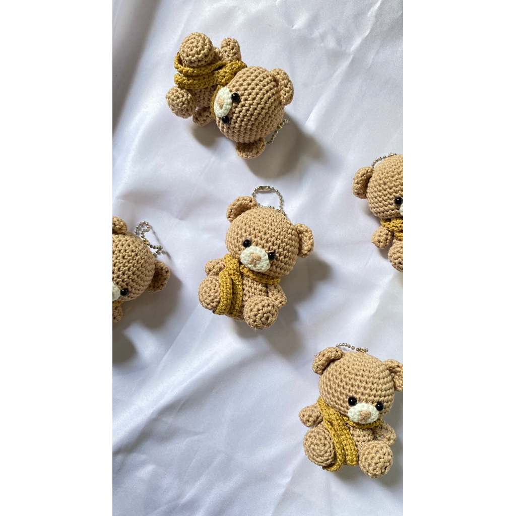 Amigurumi Bear / Amigurumi Bear mini / Amigurumi beruang/ boneka rajut beruang / Gantungan kunci raj