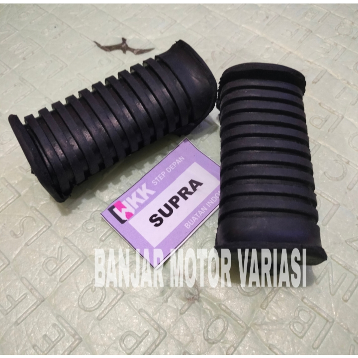 BANJAR MOTOR KARET STEP POSTEP FOOTSTEP PIJAKAN KAKI DEPAN SUPRA X SUPRA FIT (SEPASANG) step depan s