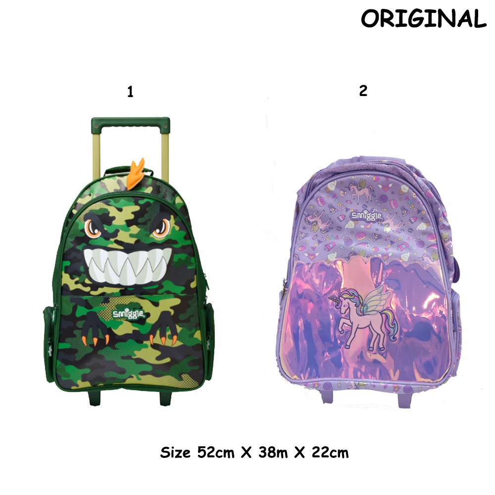 TAS SMIGGLE TROLLEY  CLASSIC ANAK, LAMPU DI RODA | SMIGGLE 100% ORIGINAL