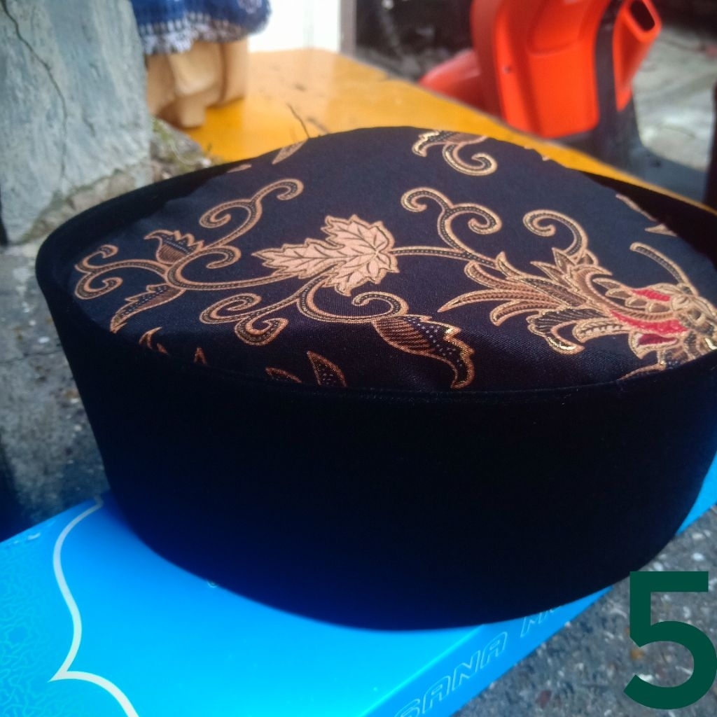 peci songkok kopyah bludru kepala kain batik dewasa dan anak ready tinggi 7-11 no.0_12