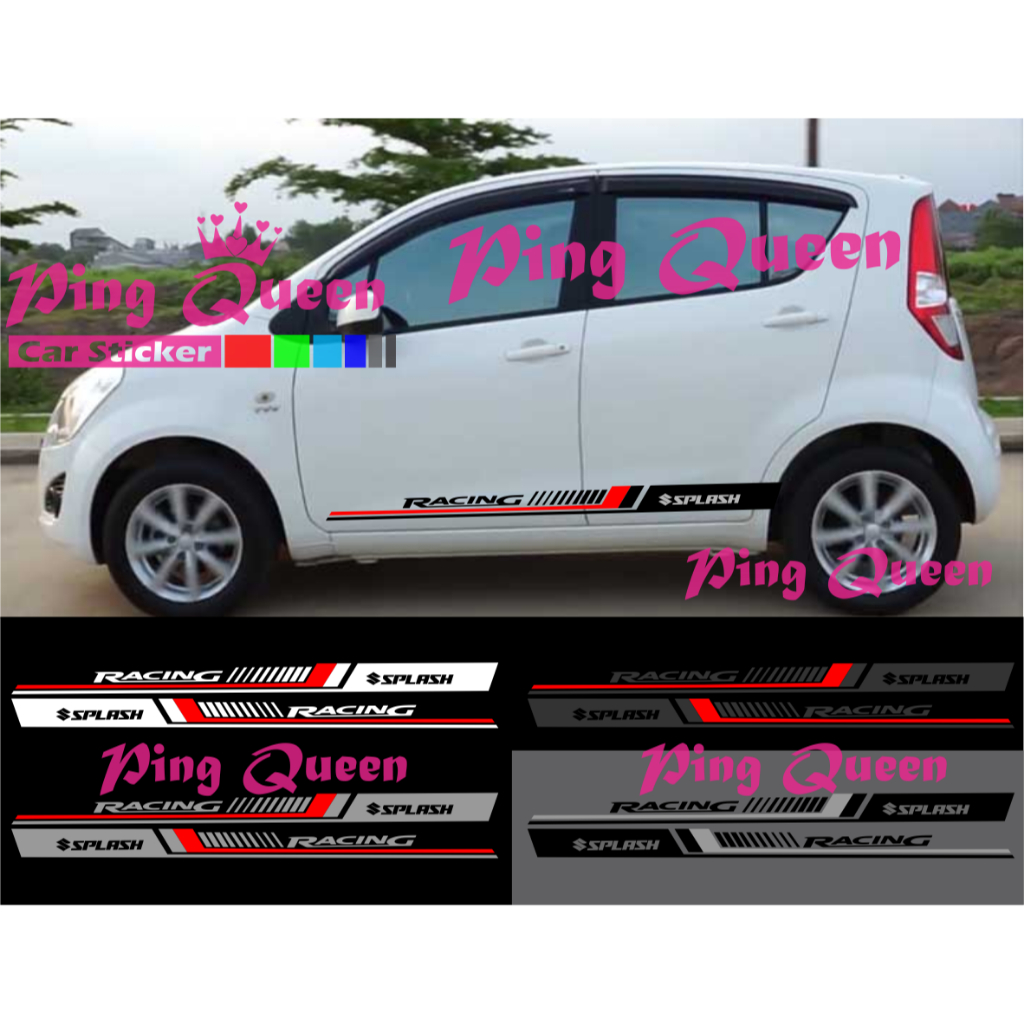 new sticker stiker mobil splash cutting sticker mobil suzuki splash