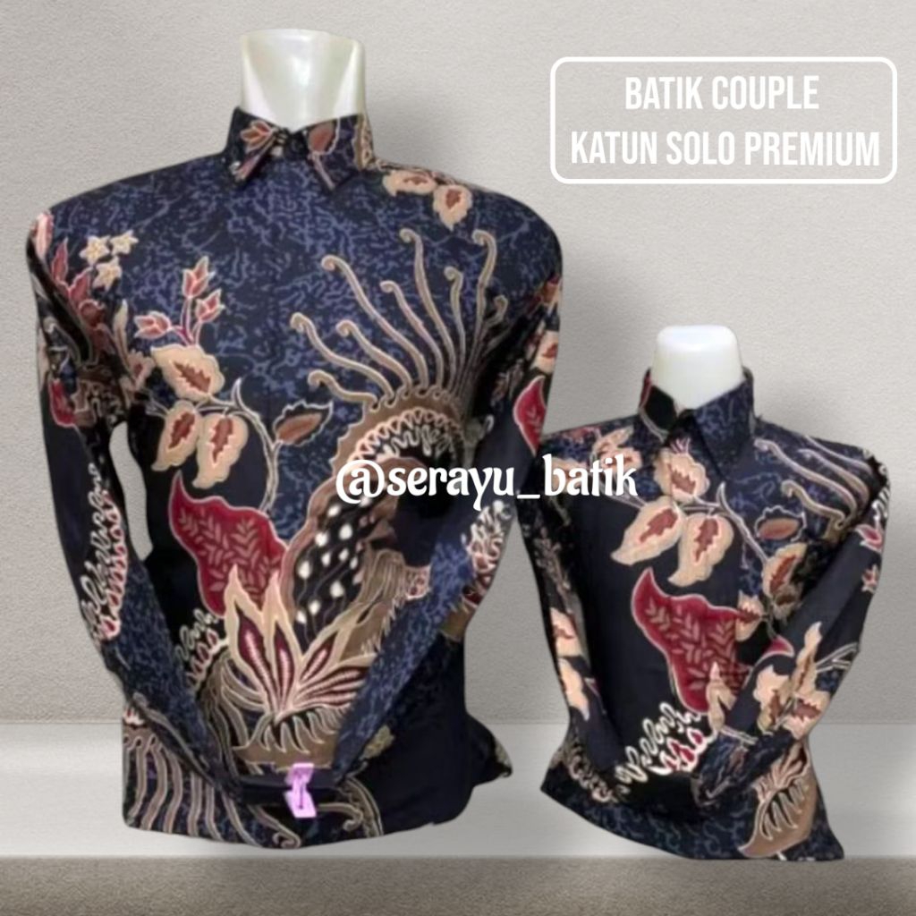 Batik Couple Ayah Dan Anak Motif Terbaru Mewah Elegan Katun Solo Premium Couple Ayah Anak